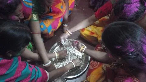You can make urad dal badi at home Stock Photos