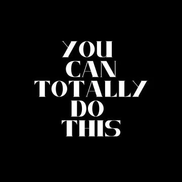 You can totally do this. Typography for print or use as poster, card, flyer Stock Illustration