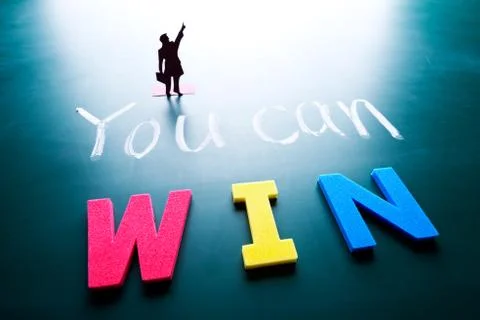 You can win concept Stock Photos