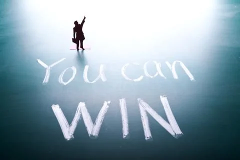 You can win concept Foto stock