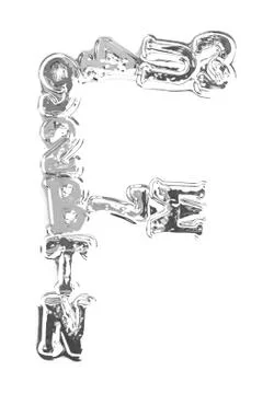 You can write messages with this letters series Stock Photos