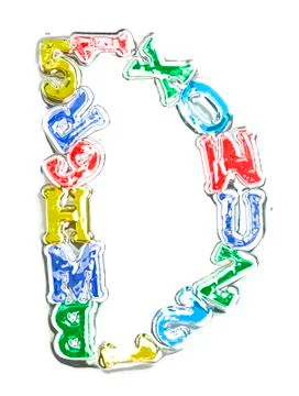 You can write messages with this letters series 스톡 사진