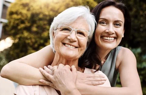 You cant replace this bond. a happy senior woman spending quality time with her Stock Photos