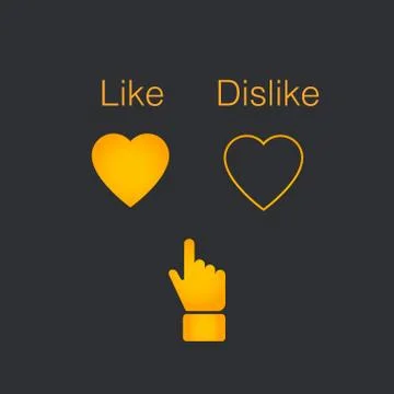 You decide like or dislike Stock Illustration