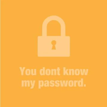 You don't know my password mobile icon pattern, social media Stock Illustration