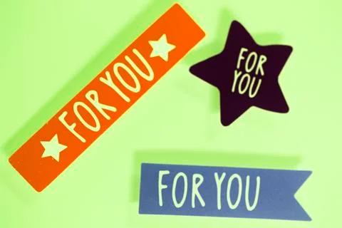 For you greetings message Stock Illustration