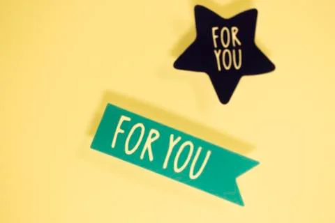 For you greetings message Stock Photos