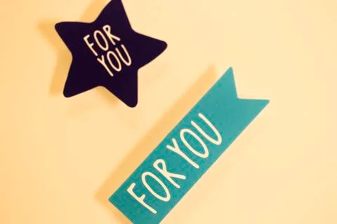 For you greetings message Stock Photos