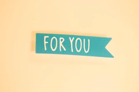 For you greetings message Foto stock