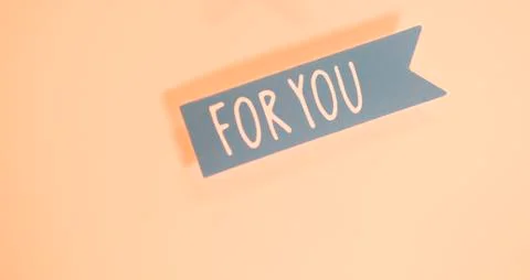 For you greetings message Foto stock