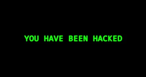 You have been hacked notification, computer hacking notification Stock Footage 306063015