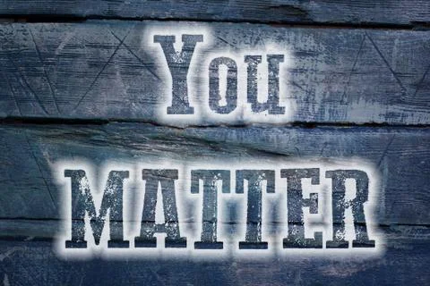 You matter concept Stock Illustration