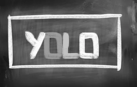 You only live once concept Stock Illustration