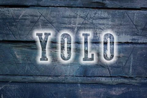 You only live once concept Stock Illustration