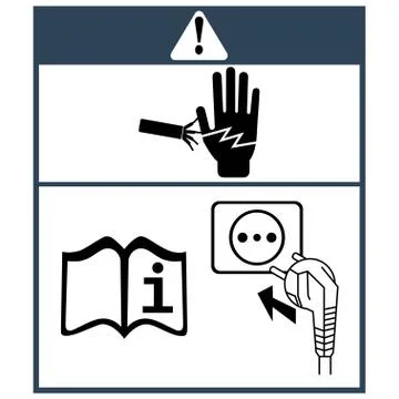 Before you plug in the cable Stock Illustration