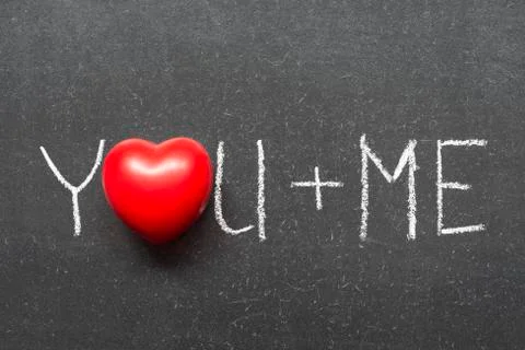 You plus me Stock Photos