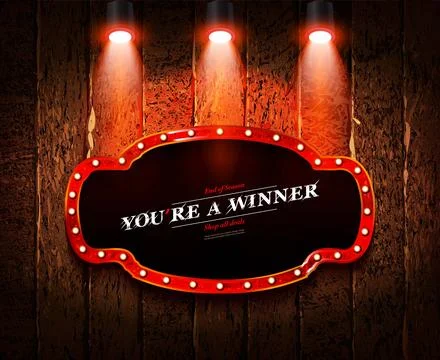 You re the winner. Stock Illustration