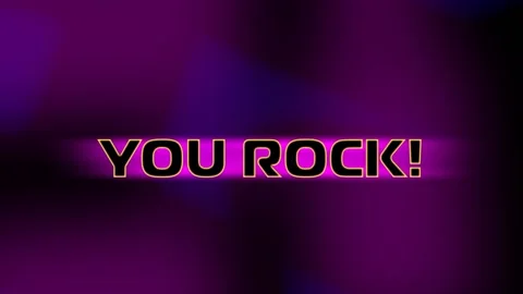 YOU ROCK! Stock Footage 153695945
