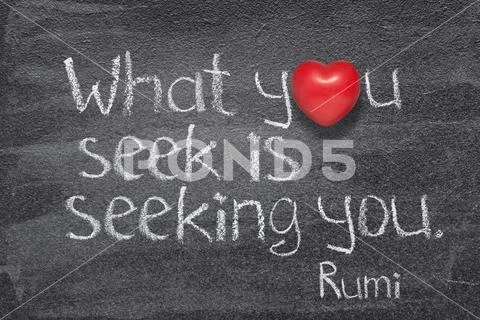 You seek Rumi Stock Photos