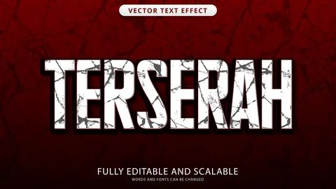 Up to you text effect editable eps file Stock Illustration