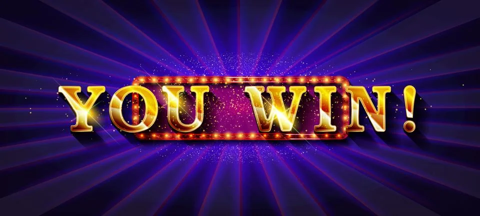 You win banner design. Stock Illustration