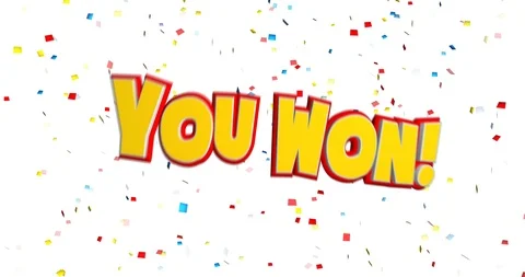 You Won! Stock Footage 105803602