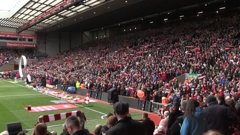 Youll Never Walk Alone sung at Hillsborough Memorial Stock Footage 148706115