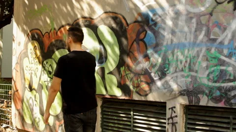 Young Acting Students Practicing For A Role, Laughing, Robbery, Gun, Dangerous Stock Footage 41544299