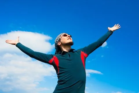 Young active man Stock Photos