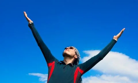 Young active man Foto stock