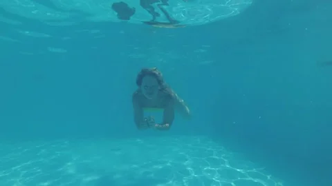 Bikini Underwater Pool Stock Video Footage | Royalty Free Bikini ...