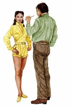 Young actress Illustrazione stock