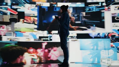 Young addicted guy obsessing over social media presence at all times 動画素材 311306159