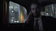 Young Adult Business Male In Taxi Using Smart Phone Stock Footage