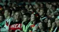 Young Adults Carefully Watching Football Match Public Viewing Teens Teenager Fun HD Footage