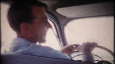 young adults filmed inside car on a road... | Stock Video | Pond5