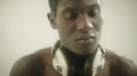 Young african cool disco guy Video stock 11841567