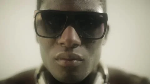 Young african cool disco guy Video stock 11842660