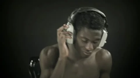Young african cool disco guy Video stock 11844284