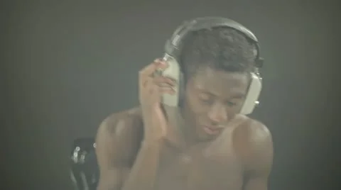 Young african cool disco guy Video stock 11844515