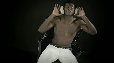 Young african cool disco guy Stock Footage 11844827