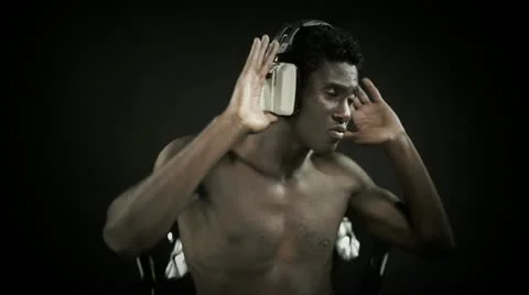 Young african cool disco guy Stock Footage 11844962