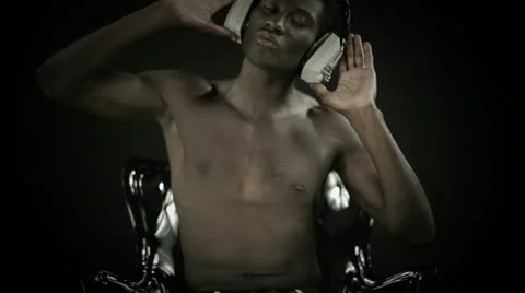 Young african cool disco guy Video stock 11845047