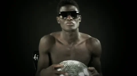 Young african cool disco guy Stock Footage 11846158