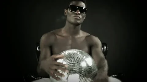 Young african cool disco guy Stock Footage 11846948