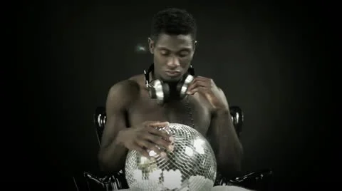 Young african cool disco guy Stock Footage 11847388