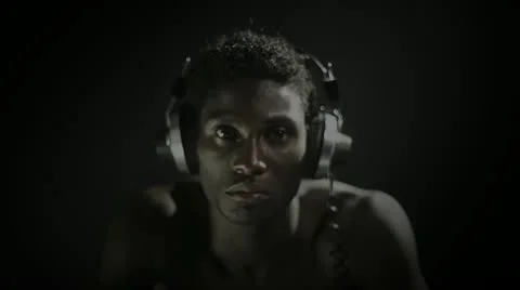 Young african cool disco guy Stock Footage 11851296