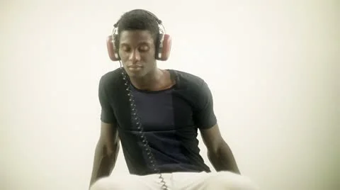 Young african cool disco guy Video stock 11851442