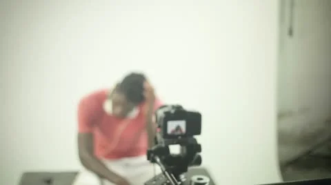 Young african cool disco guy Video stock 11851806