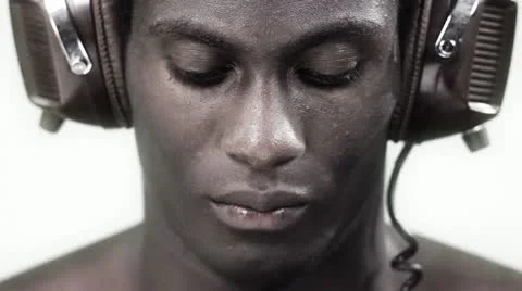 Young african cool disco guy Video stock 11894975